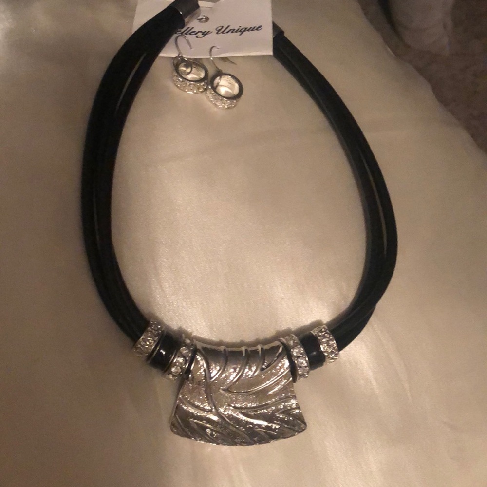 Necklace and earrings